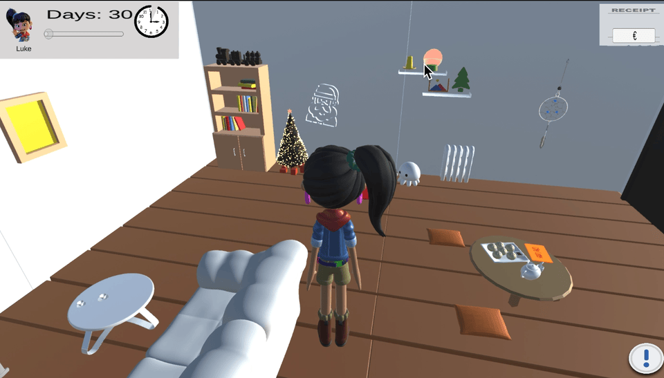 Animated walkthrough of a 3D campus environment