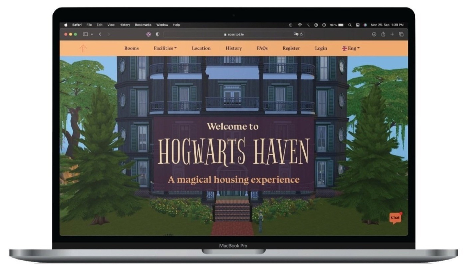 Hogwarts Haven website hero artwork